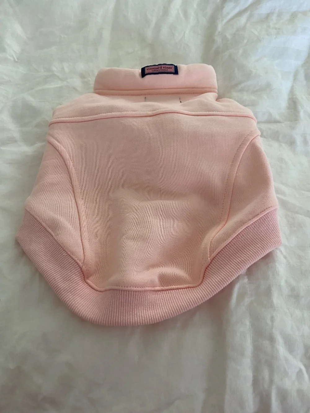 Vineyard Vines Pink Quarter-Zip Pet Sweatshirt - Size M